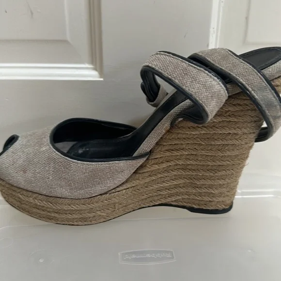 Theory peep toe espadrilles. 5” size 39​​​​​​​​​​​​​​​ - Picture 8 of 12